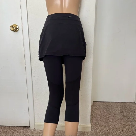Athleta cuteness 2 in 1 skirt leggings Black size M - Picture 6 of 11